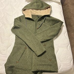 Eddie Bauer, medium, green, lightweight coat.